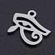 304 Stainless Steel Laser Cut Charms A-STAS-S105-T919-1-2
