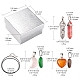 Kit de fabricación de collar de piedras preciosas de diy DIY-FS0003-59-5