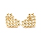 Ion Plating(IP) 304 Stainless Steel Stud Earring for Women EJEW-F287-05G-1