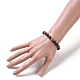 Natürliche schwarze Stretch-Armbänder BJEW-JB04813-01-3
