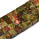 Природные Unakite бисер нитей G-T139-8x8-08A-4