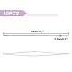 UNICRAFTALE 10Pcs 4.5cm Beading Needles Stainless Steel Collapsible Big Eye Beading Needles Metal Beading Embroidery Needles for Beads Jewellery Making STAS-UN0044-35-2