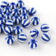 Streifen opaken Acrylperlen&nbsp;SACR-R885-12mm-M-2