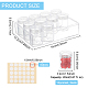 BENECREAT 24 Pack Clear Bead Storage Containers DIY-BC0012-38-2