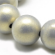 Perles acryliques opaques peintes à la bombe X-ACRP-Q024-8mm-G11-2