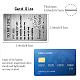 Rectangle 201 Stainless Steel Custom Thermal Transfer Wallet Card DIY-WH0252-036-2