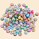 120шт 10 цвета непрозрачной смолы европейские бусины RPDL-LT0001-01-6