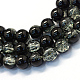 Chapelets de perle ronde en verre craquelé transparent peint DGLA-Q018-12mm-22-1