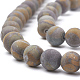 Brins de perles de pierre en bambou naturel G-T106-087-2