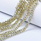 Chapelets de perles en verre électroplaqué EGLA-A034-T4mm-A01-1
