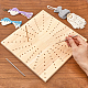 Tablero de bloqueo de ganchillo de madera chgcraft DIY-CA0005-28B-4