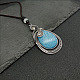 Ожерелья с подвесками из синтетической бирюзы для женщин и мужчин OZ9132-2