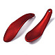 ゴム引きスタイルの不透明なアクリルパーツ  花びら  暗赤色  32.5~33.5x9.7x5mm  穴：1.4mm ACRP-T010-04-4