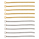 DICOSMETIC 20Pcs 2 Colors 201 Stainless Steel Snake Chain Tassel Big Pendants STAS-DC0013-96-1