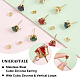 Unicraftale 8Pcs 4 Color Ion Plating(IP) 304 Stainless Steel Stud Earring Findings STAS-UN0050-60-5