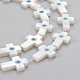Guscio bianco naturale madreperla perle di conchiglia SHEL-K004-01-A-3