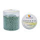 Cuentas redondas de perlas de vidrio teñidas ecológicas pandahall elite HY-PH0001-3mm-RB074-5