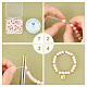 Pandahall Elite 2 brins de perles de coquillage galvanisées BSHE-PH0001-32B-3