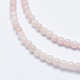 Rosa naturale perline opale fili G-E444-28-4mm-3