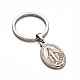 Oval with Virgin Mary 304 Stainless Steel Keychain KEYC-L009-22A-1