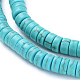 Chapelets de perles en turquoise synthétique X-TURQ-G110-4x2mm-09-3