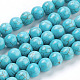 Chapelets de perles en turquoise synthétique X-TURQ-S192-8mm-2-1