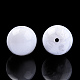 樹脂ビーズ  天然石風  ラウンド  乳白色  20x19mm  穴：2~2.4mm RESI-N034-24-K06-1