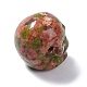 天然石ユナカイトビーズ  ハロウィンの頭蓋骨  11~11.5x8.5~9x11~11.5mm  穴：0.9~1mm G-C038-01P-3