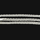 Cordón metálico trenzado para hacer joyas. MCOR-R001-3mm-01-1
