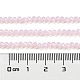 Hebras de perlas de vidrio transparentes pintadas para hornear DGLA-A034-J2mm-B04-5