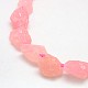 Pietra preziosa naturale perle di quarzo rosa fili G-L159-14-2