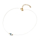 Brass Cable Chains Pendant Necklaces Sets NJEW-JN03721-01-4