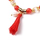 Ensembles de bracelets de perles extensibles multicouches&nbsp;BJEW-JB05756-01-4