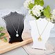 SUPERFINDINGS 4PCS 2 Colors 129mm Height Acrylic Necklace Easel Necklace Displays Multiple Necklace Bust Display Stand Necklace Organizer Holder NDIS-FH0001-01-6