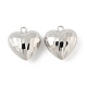 Подвески сердце латуни KK-M327-02C-P-1