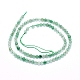 Perles vertes naturelles quartz fraise brins G-G823-18-4mm-2