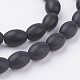 Chapelets de perles en pierre noire synthétique G-K229-02A-2