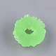 樹脂カボション  ABカラーメッキ  ドーナツ  模造食品  薄緑  17~18.5x7~8mm CRES-T010-48F-2