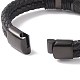 Leather Braided Cord Bracelets BJEW-E352-36B-4