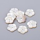Perles de coquillage blanc naturel BSHE-K054-23-1