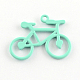 Lovely Bike/Bicycle Pendants for Necklace Making PALLOY-4758-02A-LF-2