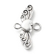 Tibetan Style Alloy Heart with Wing Connector Charms PALLOY-JF01773-4