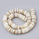 Disc Natural Sea Shell Beads Strands SSHEL-F290-32-3