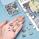 SUNNYCLUE 1 Box 50Pcs 12mm Clip on Earrings Findings Earring Cabochon Settings Stainless Steel Earring Converters Round Flat Back Tray Earring Clips for Non Pierced Ears jewellery Making DIY Crafts STAS-SC0004-24-3
