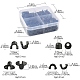 24G 4 Style AS Plastic Base Buckle Hair Findings FIND-FS0001-79-5
