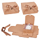 Quadratische Schmuck-Geschenkboxen aus Kraftpapier CBOX-WH0003-35C-1