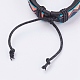 Adjustable Unisex Cowhide Cord Bracelets BJEW-F300-05B-3