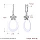 Trendy Sterling Silver Hoop Earrings EJEW-BB30020-B-6