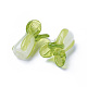 手作りランプワークビーズ  白菜  薄緑  19~21x12~14mm  穴：1.6mm LAMP-L075-092B-2