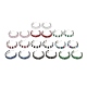Cubic Zirconia Round Stud Earrings EJEW-Q7710-01P-1
